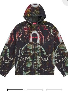 2XL Supreme Hooded Raglan Art Dealer Camo Jacket SS26